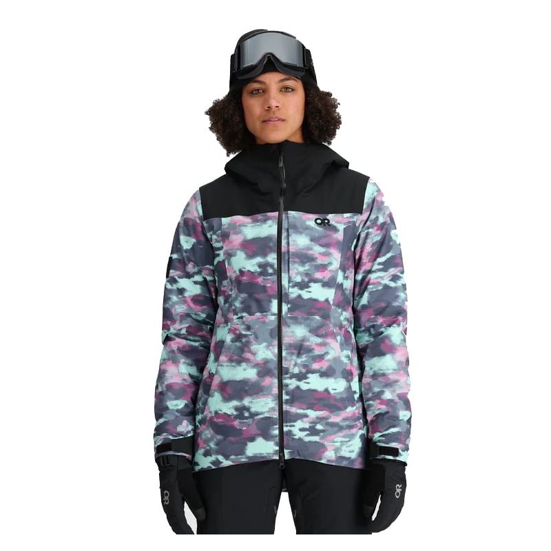 Takki Outdoor Research Snowcrew (Calcite Camo/Black) naisille