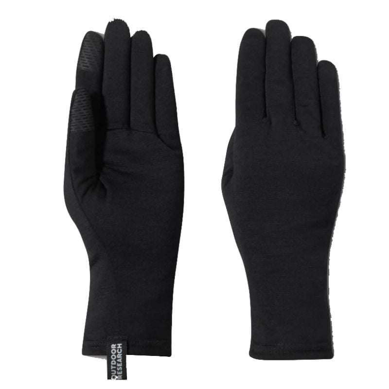 Hanskat Outdoor Research Merino 150 Sensor Liners (mustat)