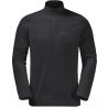 Polaire demi zip JACK WOLSKINS TAUNUS HZ (Black) Homme