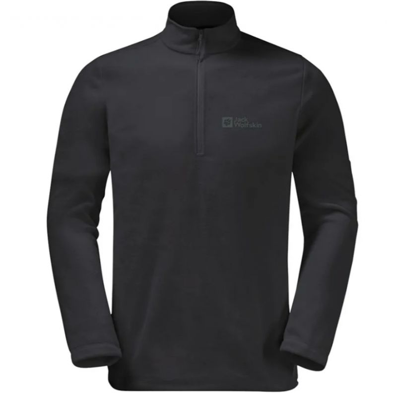 JACK WOLSKIN TAUNUS HZ Half Zip Fleece (Black) Mann