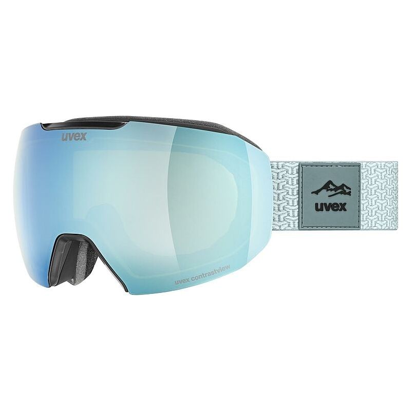 Skibrille Uvex EPIC ATTRACT (black dl/FM saphhire green)