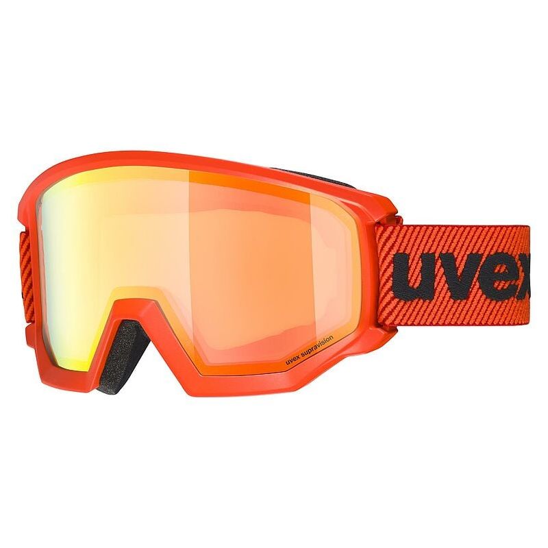 Masque de ski Uvex Athletic FM (fierce red mat/orange)