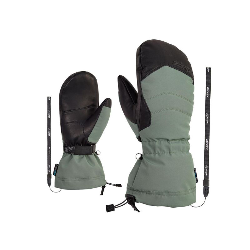 Handschoenen Ziener KILATI AS(R) AW MITTEN (groene modder) dames