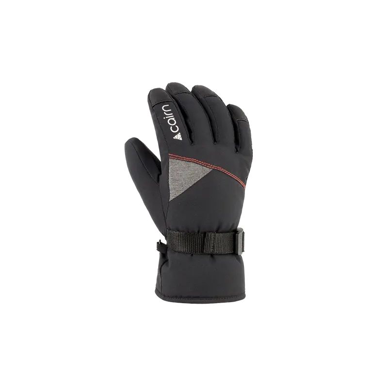 Gants de ski CAIRN ARTIC 2 J C-TEX (BLACK BRIGHT RED)