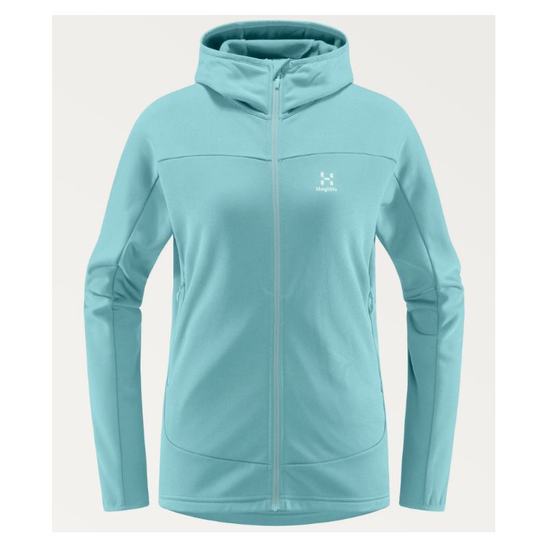 Haglôfs Frost Mid Hooded Fleece (frostblå) Dame
