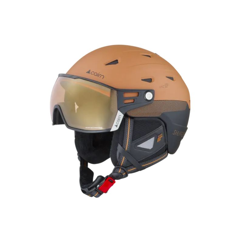 Casque de ski CAIRN SHUFFLE S-VISOR Evolight NXT (MAT PECAN BLACK)
