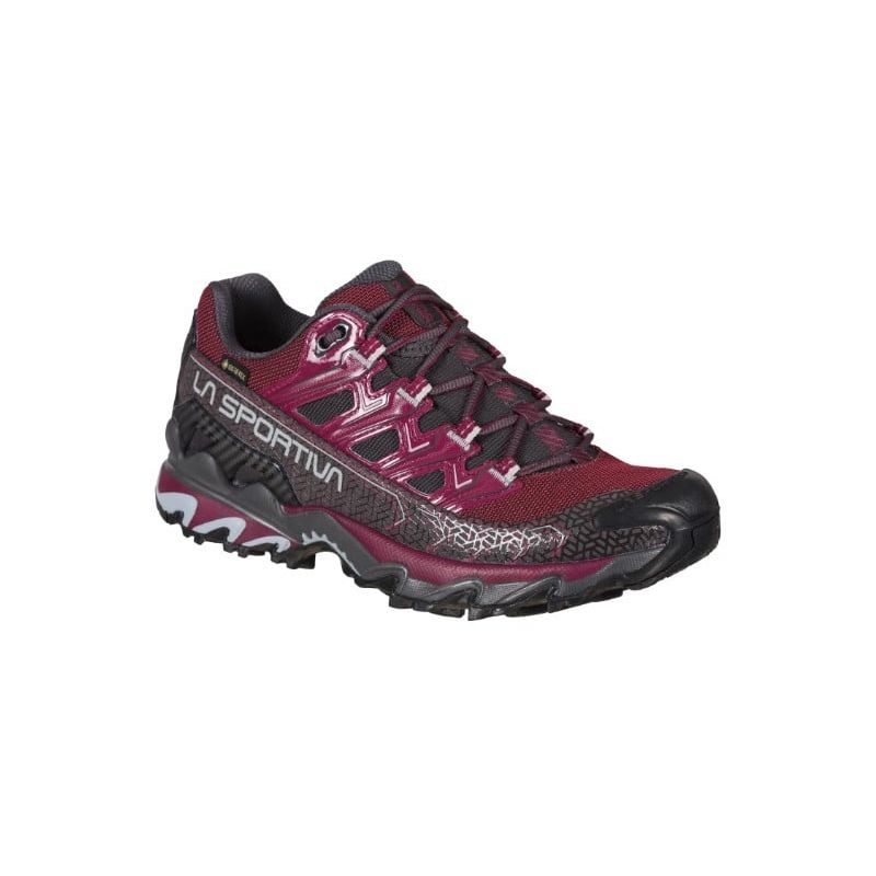 Ultra Raptor II Gore-tex trailsko til kvinder (rød blomme/carbon)