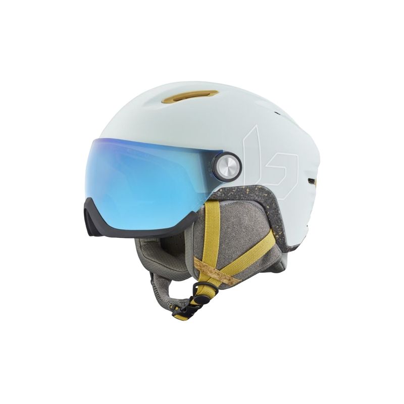 Skihjelm med visir BOLLE V-ATMOS (Ice White Matte - Photochromic Blue Cat 1 til 3) Unisex