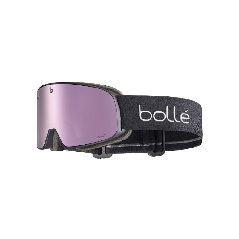 Skibril BOLLE NEVADA SMALL (Black Matte - Volt Pink Cat 2)