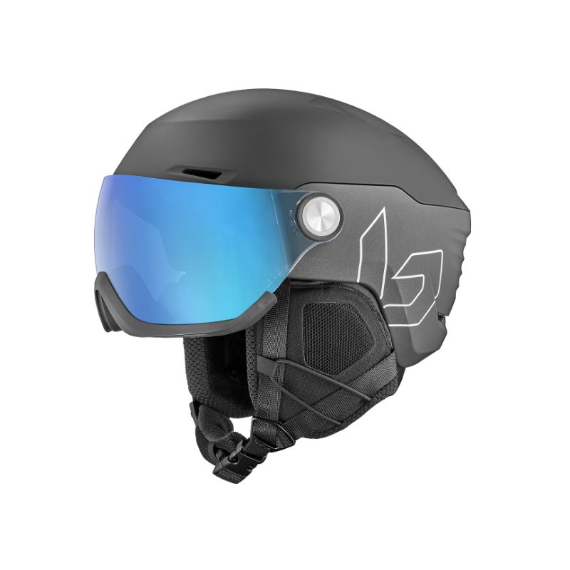 Sk helmet with visor BOLLE V-RYFT PURE (Black Coal Matte - Photochromic Blue Cat 1 to 3) Unisex