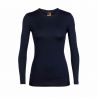Mellomlag Icebreaker Merino 200 Oasis LS Crewe (Midnight Navy) Kvinner