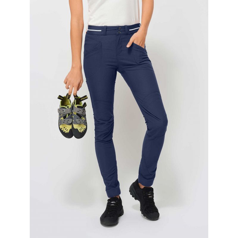 Pantalones de escalada para mujer Looking for wild PRO MODEL FEMME (MEDIEVAL BLUE)