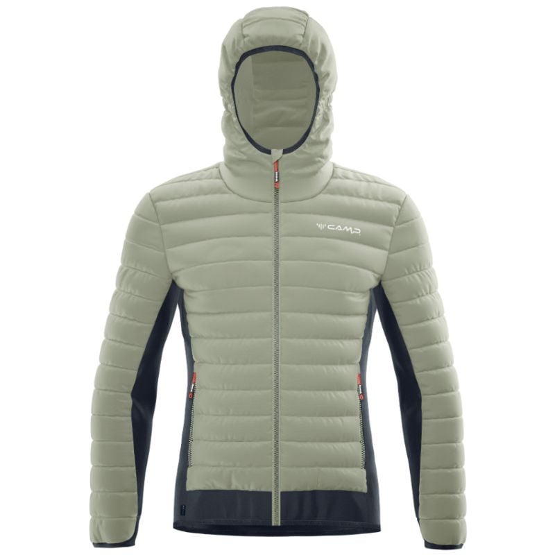 Daunenjacke Camp HYBRID JACKET (STONE GREY / BLACK / STONE GREY) Mann