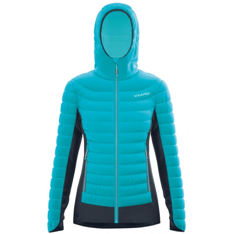 Doudoune CAMP HYBRID JACKET (WATER BLUE / BLACK / SKY BLUE) Femme
