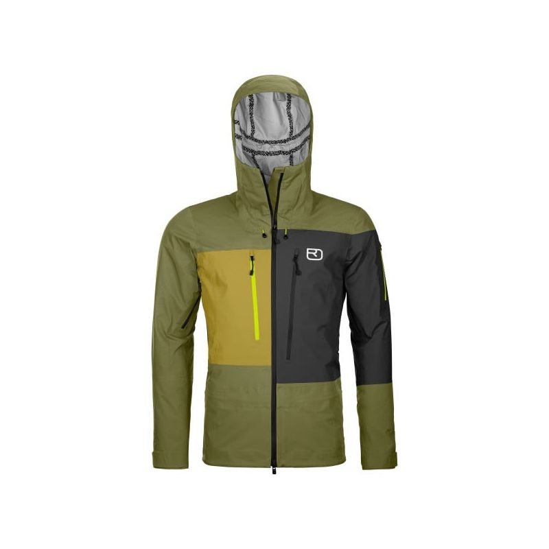 Freeride jakke Ortovox 3l Deep Shell Jacket (Wild Herbs) mann