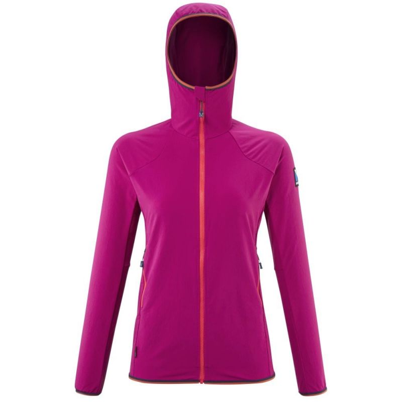 Women's softshell jacket Millet Trilogy Cordura Hoody W (Dragon/Coral Chrome)