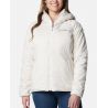 Vindtæt jakke med hætte til kvinder Columbia Kruser Ridge II Plush Softshell (Chalk)