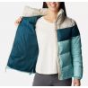 Dunjakke Columbia Puffect Color Block (Aqua Haze / Night Wave / Dark Stone) Kvinner