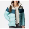 Dunjakke Columbia Puffect Color Block (Aqua Haze / Night Wave / Dark Stone) Kvinner