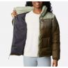 Damesjas Columbia Puffect Color Block (Olijfgroen / Steengroen / Safari)