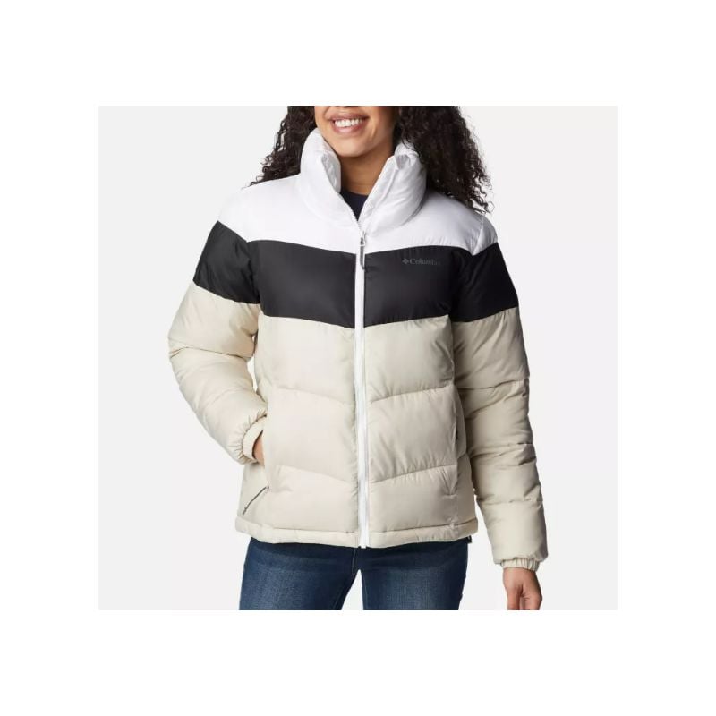 Dunjakke Columbia Puffect Color Block (Dark Stone / Black / White) Dame