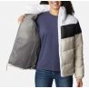 Naisten Columbia Puffect Color Block (Dark Stone / Musta / Valkoinen) takki