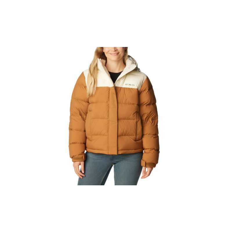 Naisten untuvatakki Columbia Bulo Point II (Camel Brown / Chalk Crinkle)