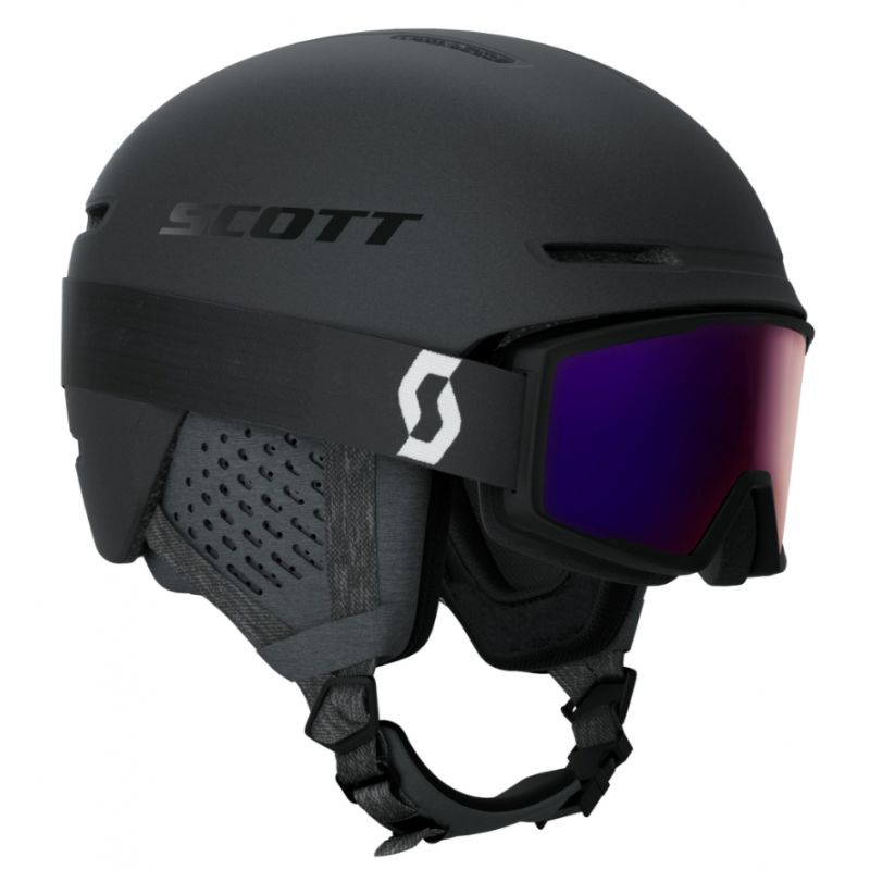 Pack Helm und Skibrille Scott Combo Helmet Track + Goggle Factor Pro (Mineral black/white)