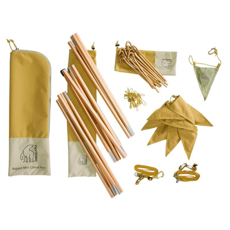 Kit couleurs de tente NORDISK Asgard Mini Colour Pack (Mustard Yellow)