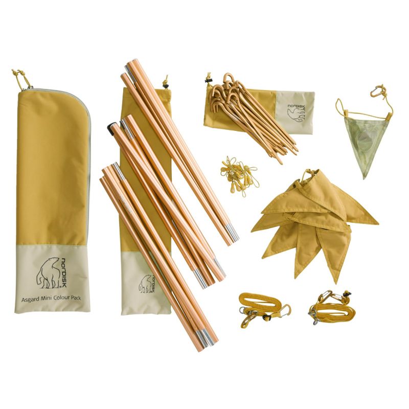 Teltfarvesæt NORDISK Asgard Mini Colour Pack (Mustard Yellow)