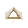 Tente en coton NORDISK Midgard 9.2 Technical Cotton Tent (Sandshell)