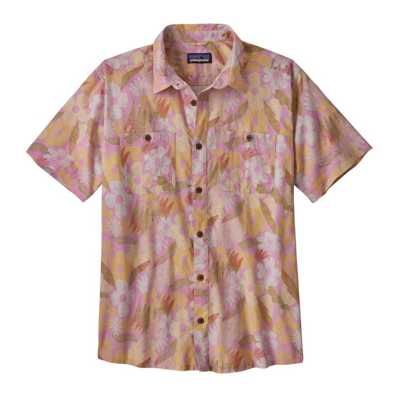 Patagonia Camisa Back Step de M (Channeling Spring: Milkweed Mauve) Hombre