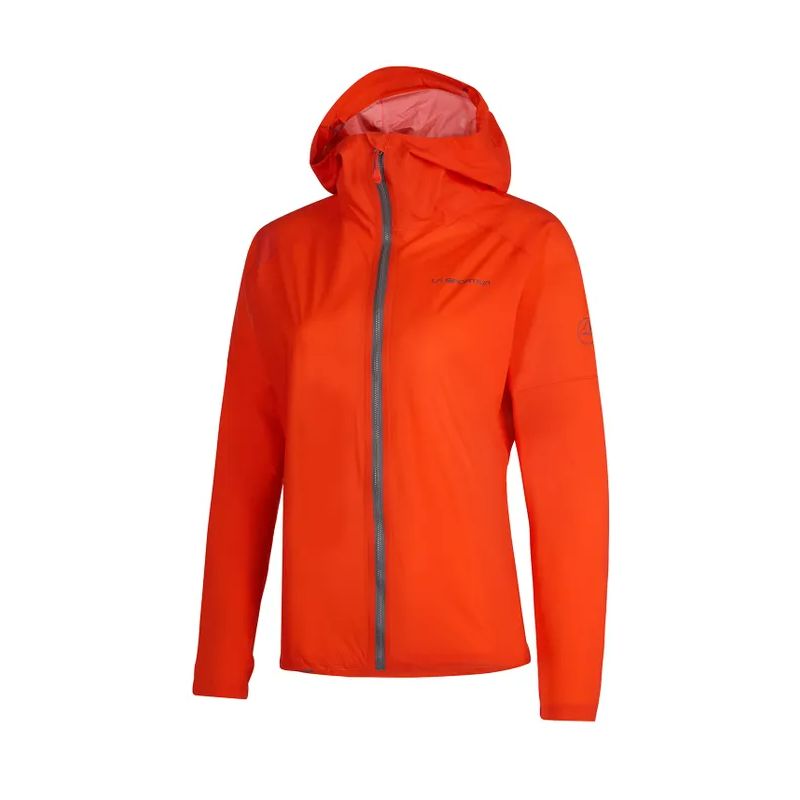 La Sportiva Pocketshell trail/løb jakke til kvinder (Cherry Tomato)