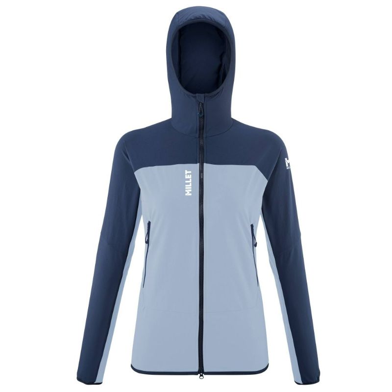 Softshell fjellklatrejakke for kvinner Millet Fusion XCS Hoodie (Iceberg/Sapphire)