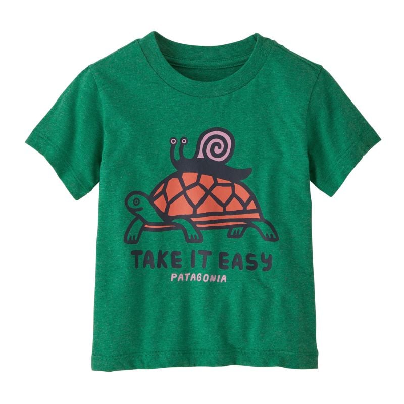 Patagonia Maglietta grafica per bambini (Easy Rider: Gather Green) bambino