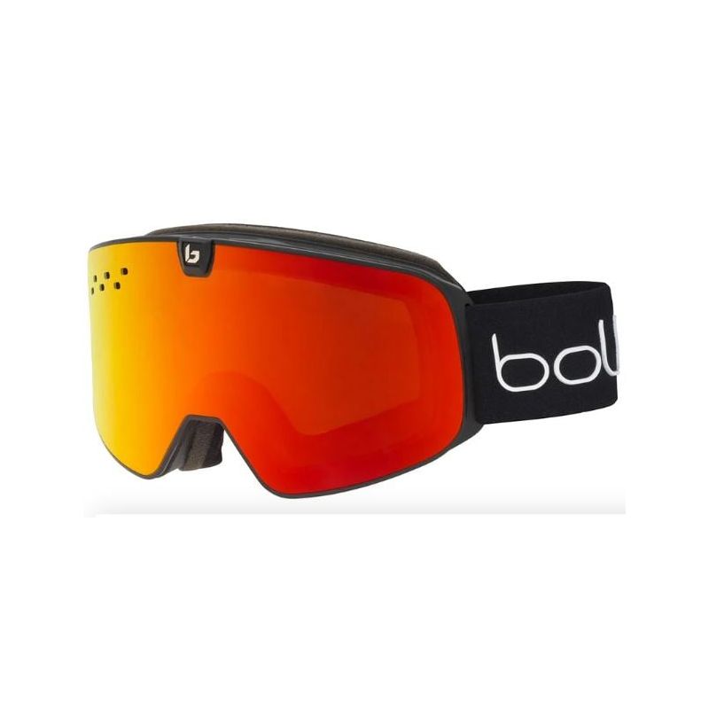 Máscara de esquí Bollé Nevada Neo (Negro Mate - Sunrise Cat 2 &amp Light Vermillon Blue Cat 1)