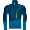 Herr - Ortovox Westalpen Swisswool Hybrid M (Petrol Blue) fleecejacka