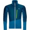 Herre Ortovox Westalpen Swisswool Hybrid M (petroleumsblå) fleecejakke
