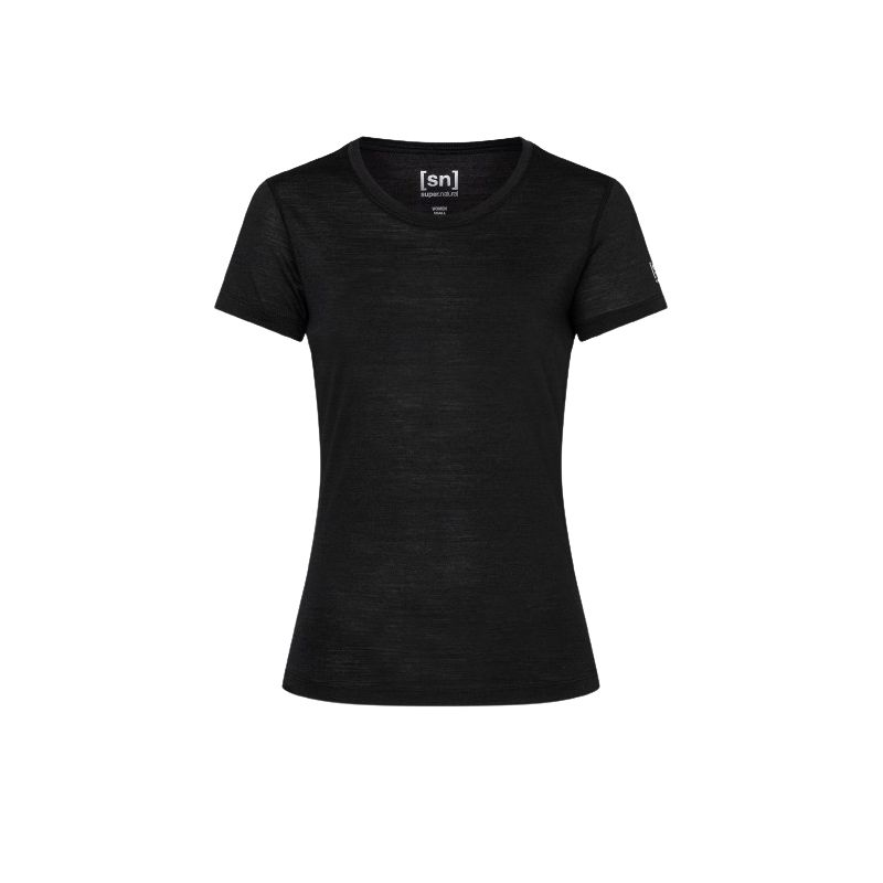 T-skjorte SUPER.NATURAL W SIERRA140 TEE (Jet Black) for damer