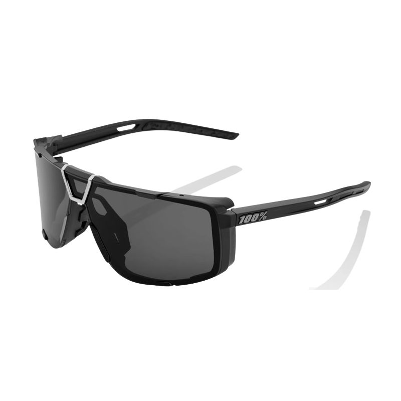 Zonnebril 100% EASTCRAFT (Matzwart - Rookglas) Cat. 3