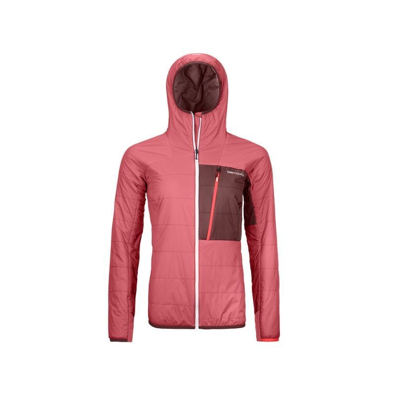 Dames donsjack Ortovox Swisswool Piz Duan Jacket (Wild Rose)