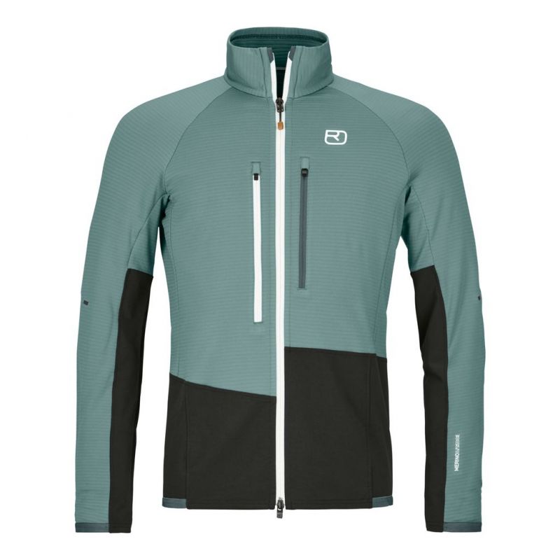 Uomo Ortovox Giacca in pile FLEECE RIB M (grigio artico)