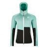 Women's fleece jacket Ortovox FLEECE RIB HOODY W (aquatic ice)