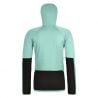 Women's fleece jacket Ortovox FLEECE RIB HOODY W (aquatic ice)