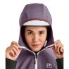Dames fleece jack Ortovox FLEECE RIB HOODY W (aquatic ice)