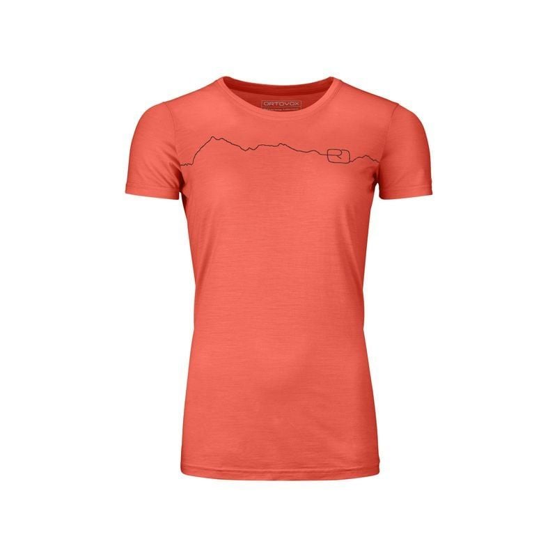 T-shirt ORTOVOX 150 COOL MOUNTAIN TS W (coral) femme