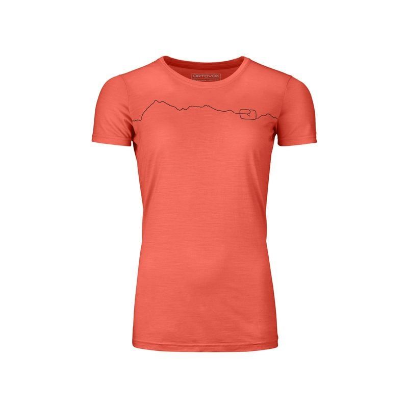 Ortovox 150 COOL MOUNTAIN TS W (korall) T-skjorte for kvinner