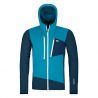 Heren fleece Ortovox FLEECE GRID HOODY M (bergblauw)