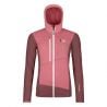 Polaire ORTOVOX FLEECE GRID HOODY W (mountain rose) femme