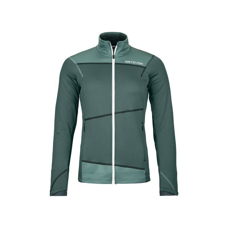 Chaqueta polar para mujer Ortovox FLEECE LIGHT JACKET W (gris ártico oscuro)